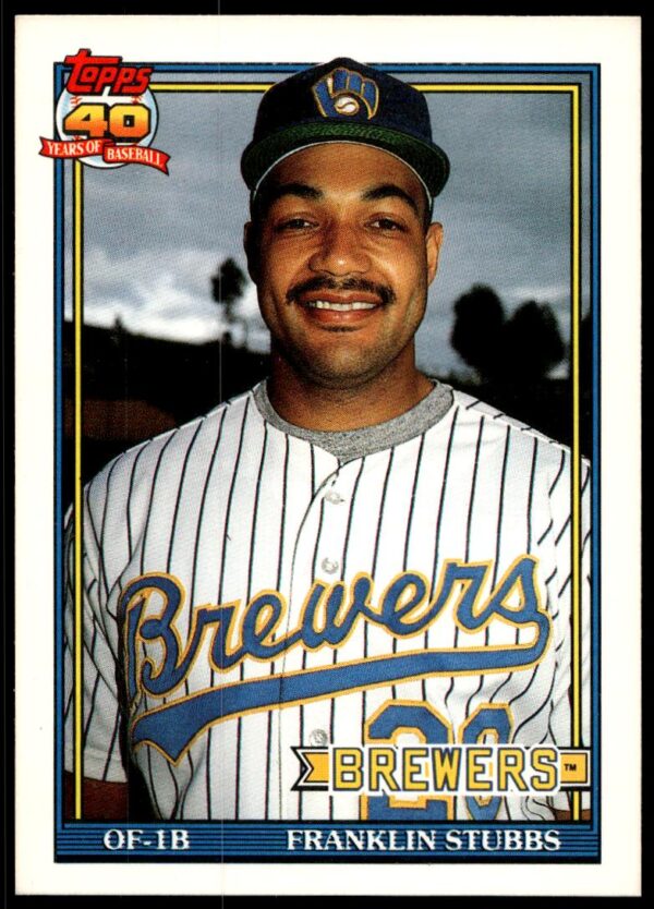1991 Topps Traded Franklin Stubbs #115T (Front)