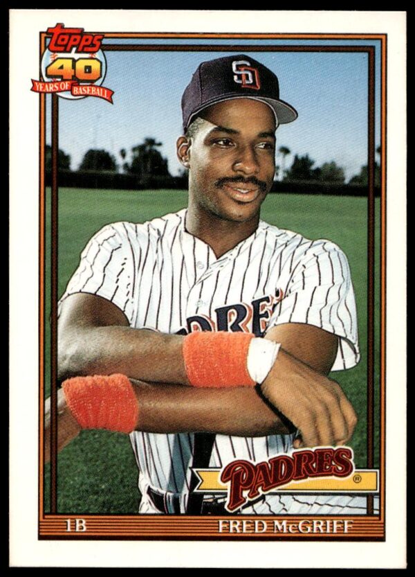 1991 Topps Traded Fred McGriff #77T (Front)