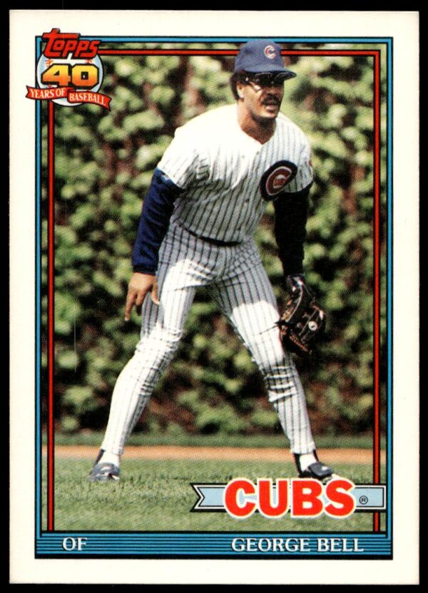 1991 Topps Traded George Bell #8T (Front)