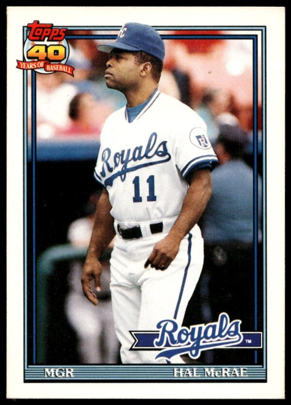1991 Topps Traded Hal McRae #79T (Front)
