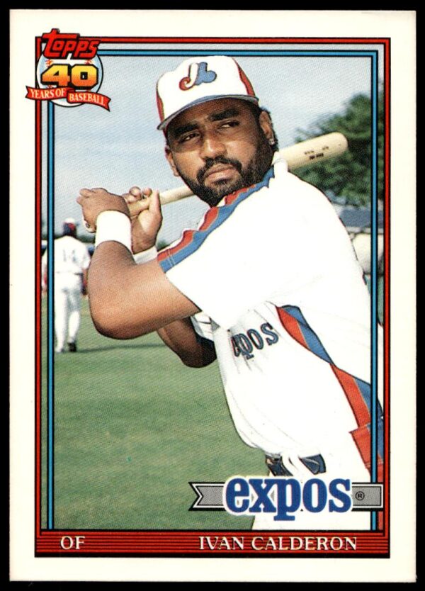 1991 Topps Traded Ivan Calderon #16T (Front)