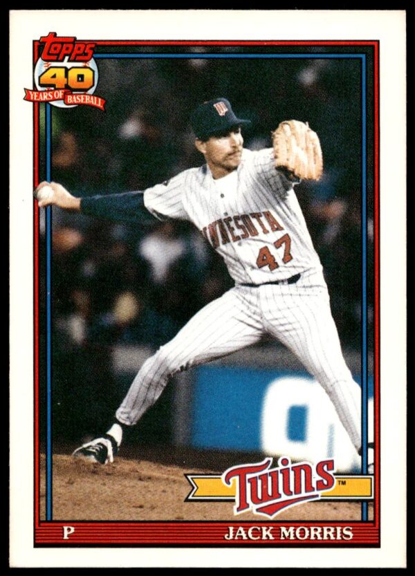 1991 Topps Traded Jack Morris #82T (Front)