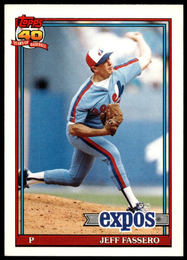 1991 Topps Traded Jeff Fassero #39T (Front)