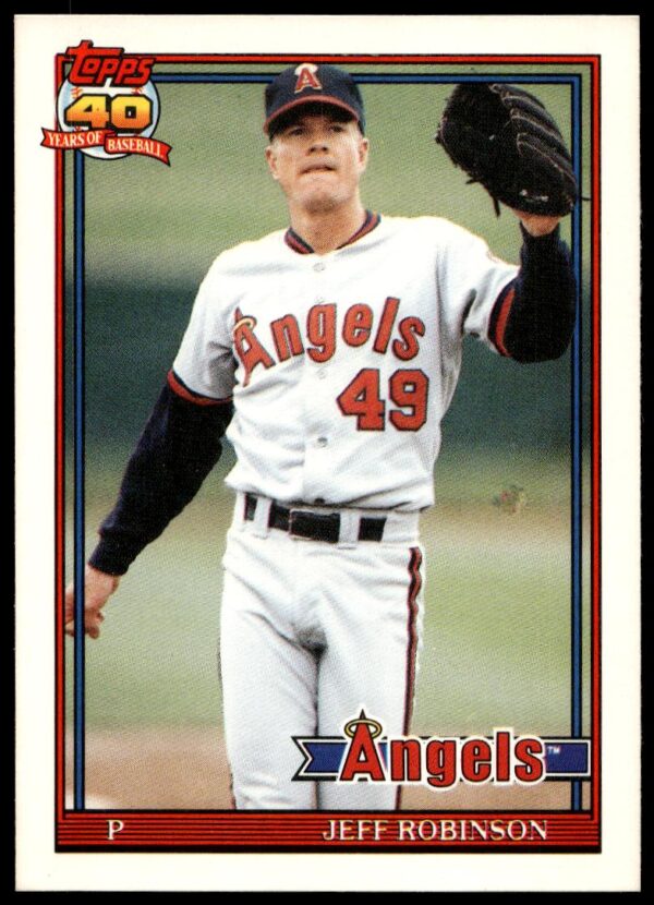 1991 Topps Traded Jeff Robinson #99T (Front)