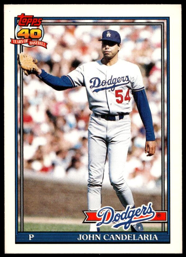 1991 Topps Traded John Candelaria #17T (Front)