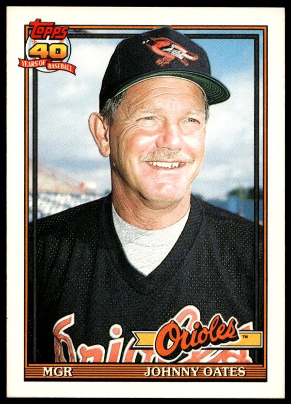 1991 Topps Traded Johnny Oates #85T (Front)