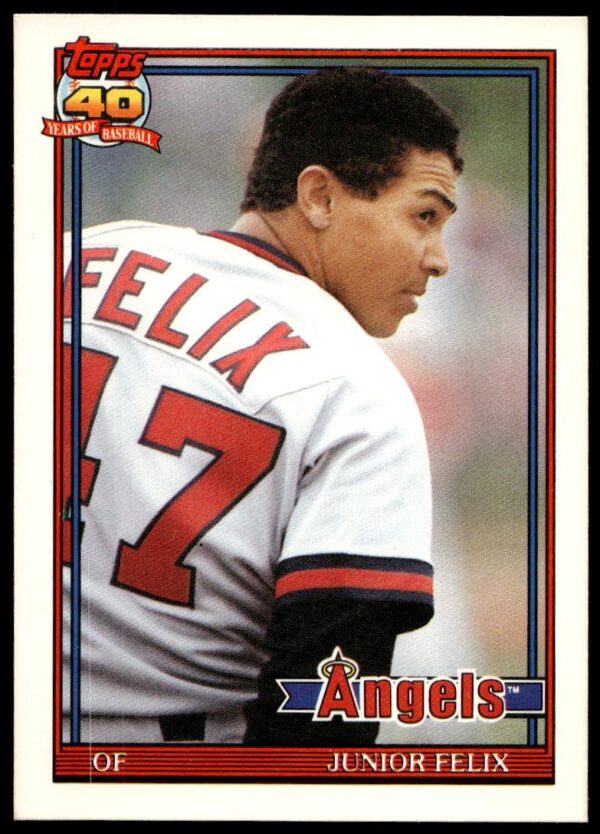 1991 Topps Traded Junior Felix #40T (Front)
