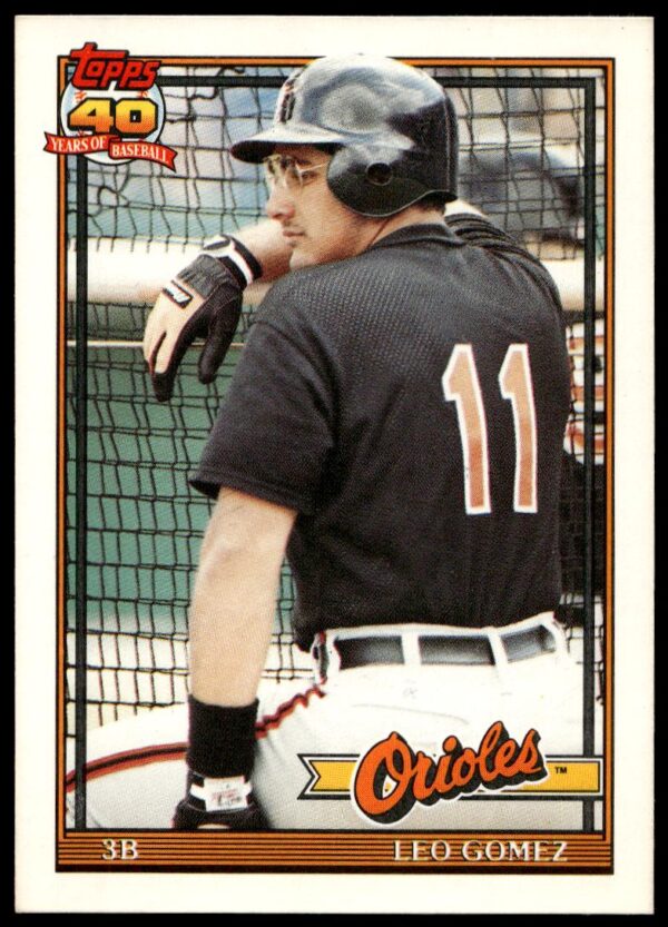 1991 Topps Traded Leo Gomez #47T (Front)