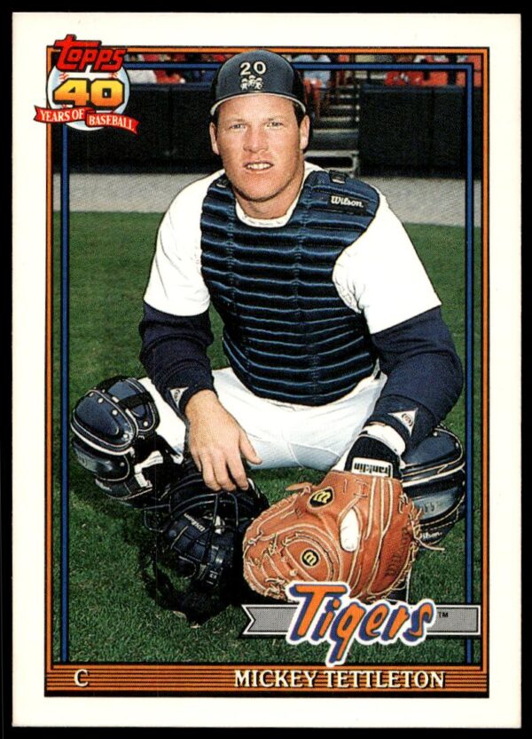 1991 Topps Traded Mickey Tettleton #119T (Front)