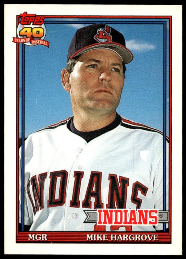 1991 Topps Traded Mike Hargrove #52T (Front)