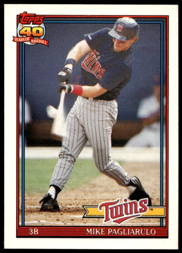 1991 Topps Traded Mike Pagliarulo #87T (Front)