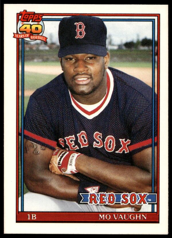 1991 Topps Traded Mo Vaughn #123T (Front)