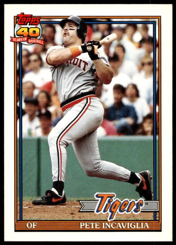 1991 Topps Traded Pete Incaviglia #57T (Front)