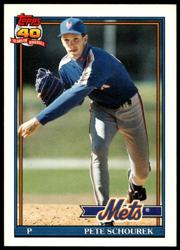 1991 Topps Traded Pete Schourek #106T (Front)