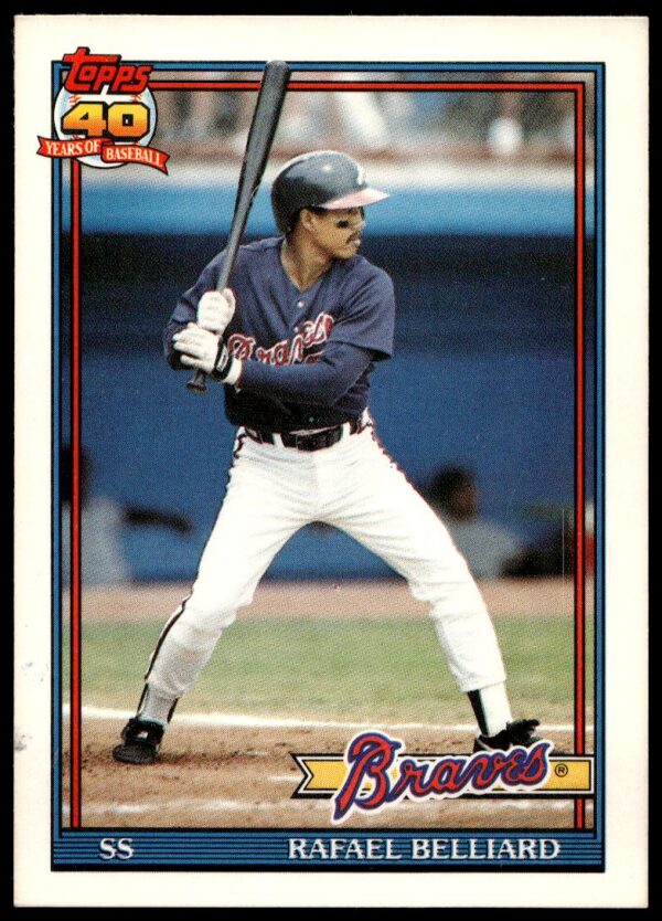 1991 Topps Traded Rafael Belliard #9T (Front)