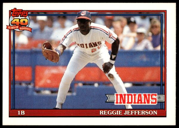 1991 Topps Traded Reggie Jefferson #60T (Front)