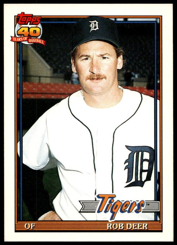 1991 Topps Traded Rob Deer #30T (Front)