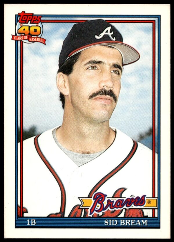 1991 Topps Traded Sid Bream #13T (Front)