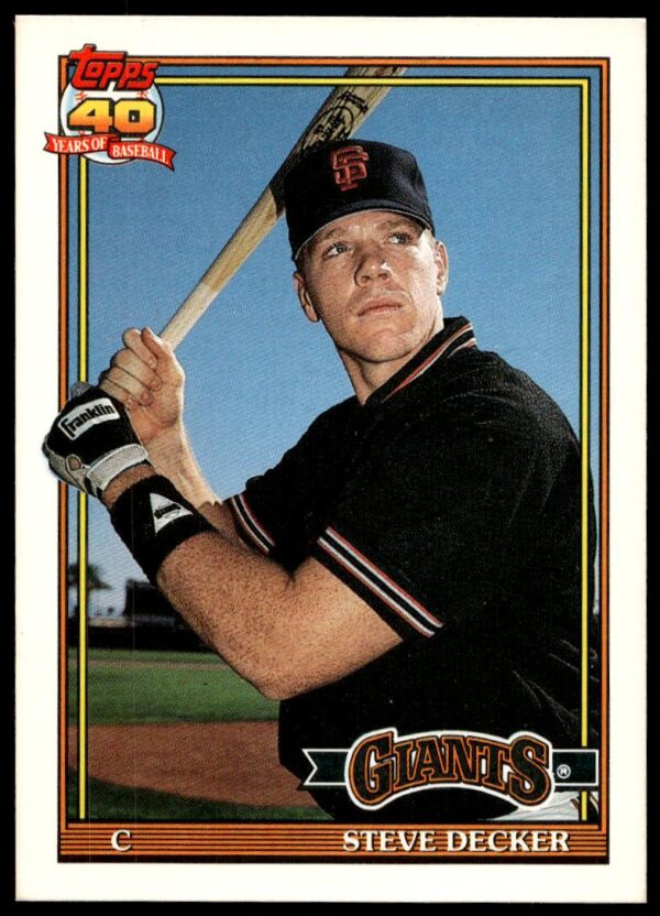 1991 Topps Traded Steve Decker #29T (Front)