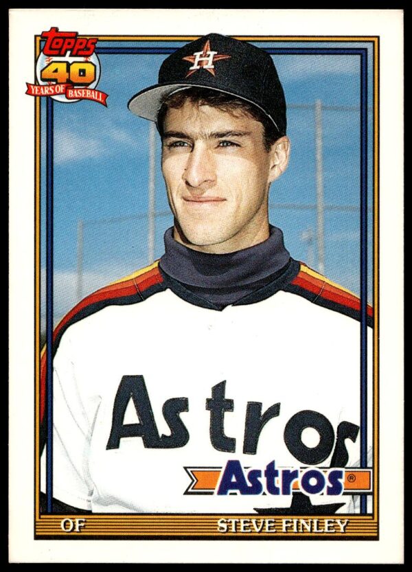 1991 Topps Traded Steve Finley #42T (Front)