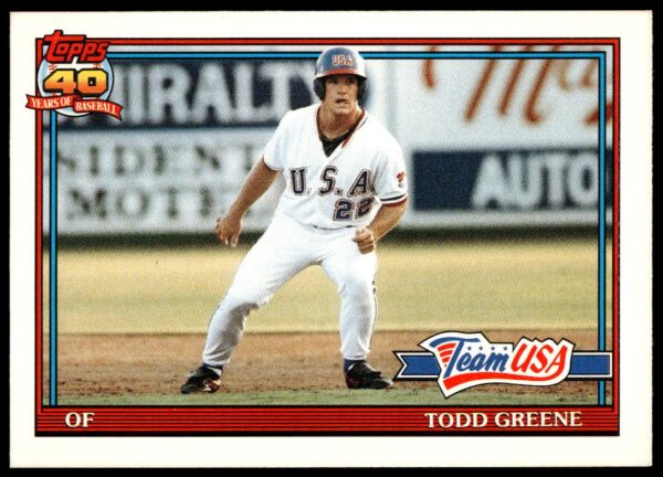1991 Topps Traded Todd Greene #50T (Front)