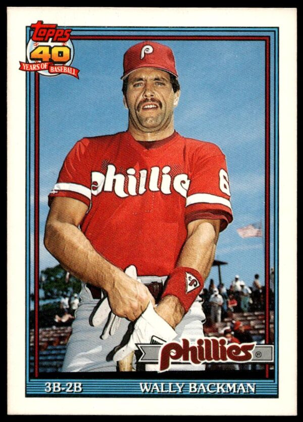 1991 Topps Traded Wally Backman #3T (Front)