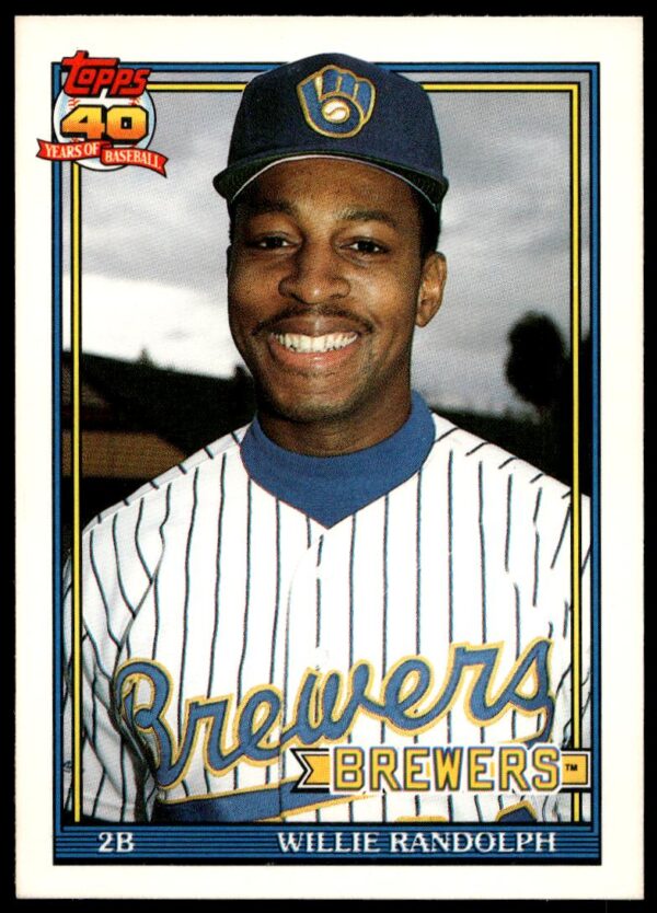 1991 Topps Traded Willie Randolph #95T (Front)