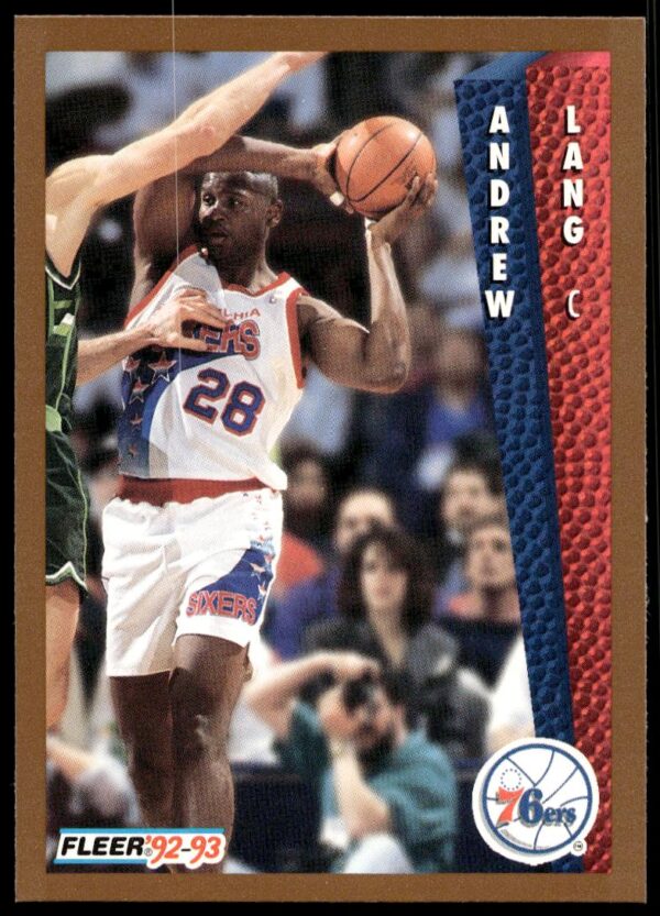 1992-93 Fleer Andrew Lang #406 (Front)