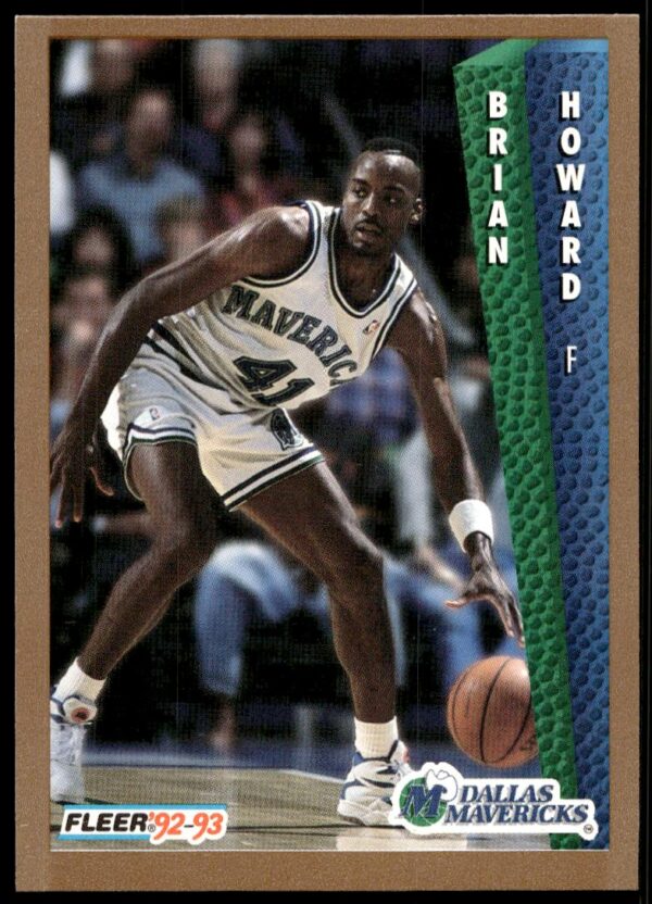 1992-93 Fleer Brian Howard #323 (Front)