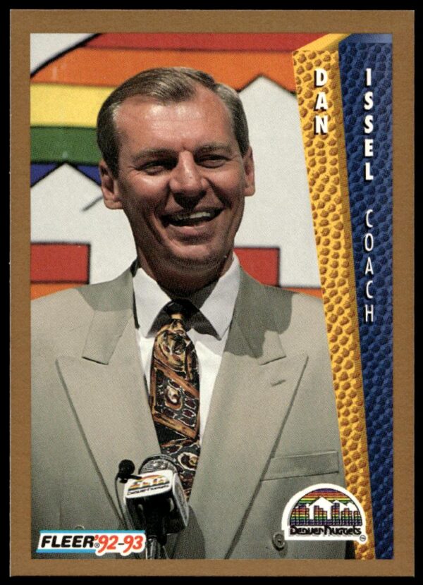 Dan Issel 1992-93 Fleer Card #56 showcasing career highlights and achievements.