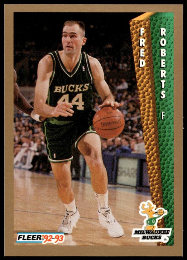 Fred Roberts 1992-93 Fleer Basketball Card #129, featuring an action shot.