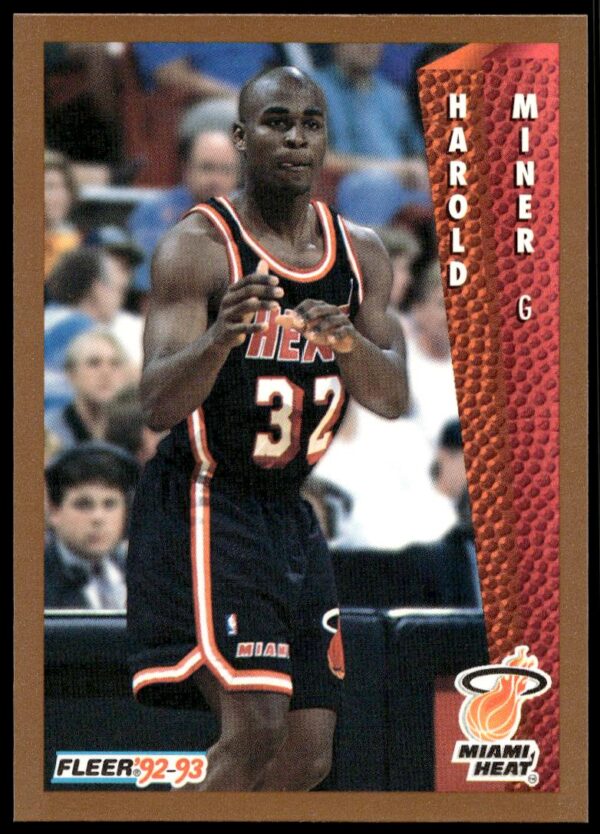 1992-93 Fleer Harold Miner #293 (Front)