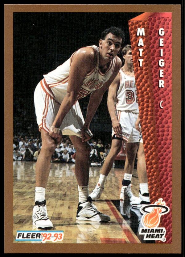 1992-93 Fleer Matt Geiger #367 (Front)