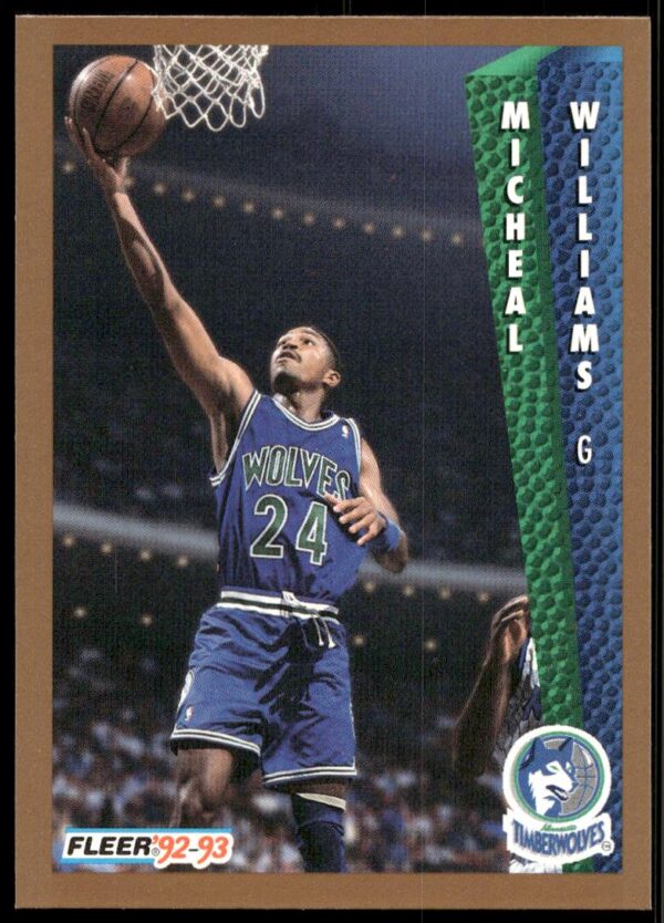 1992-93 Fleer Micheal Williams #384 (Front)