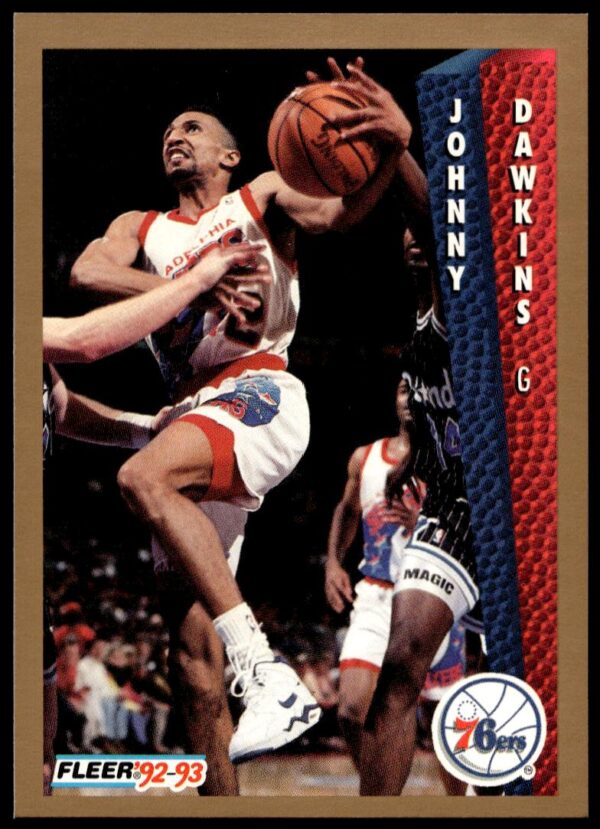 Ron Anderson 1992-93 Fleer basketball card, mid-action shot in team uniform.