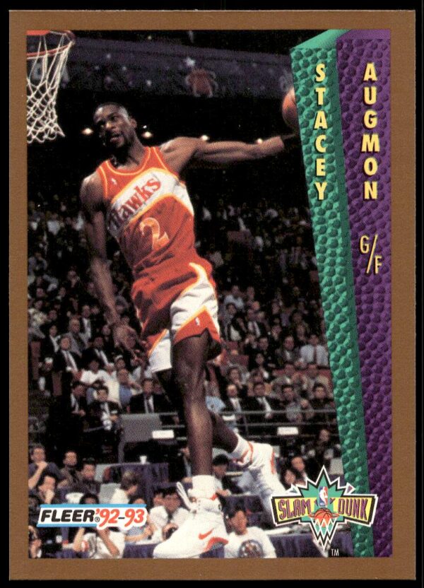 1992-93 Fleer Stacey Augmon #295 (Front)