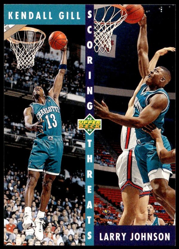 1992-93 Upper Deck Kendall Gill / Larry Johnson #63 (Front)