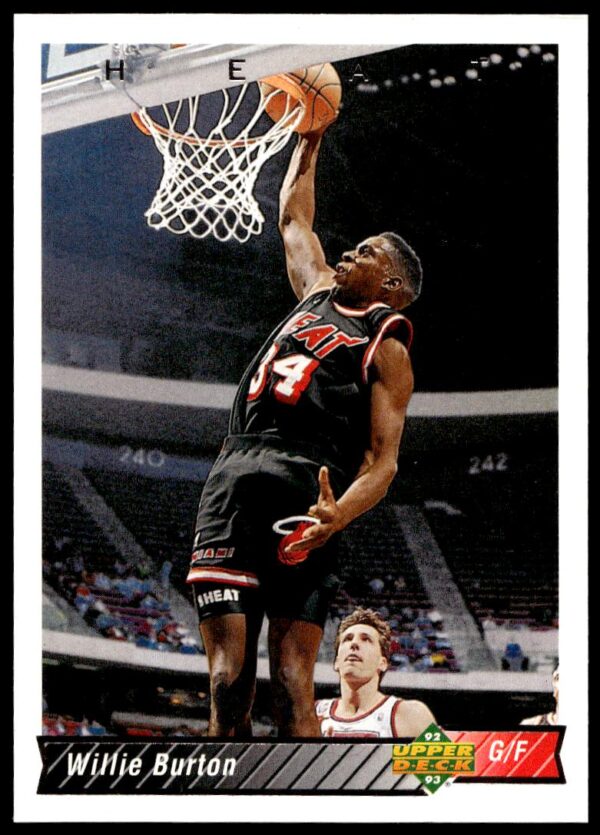1992-93 Upper Deck Willie Burton #128 (Front)