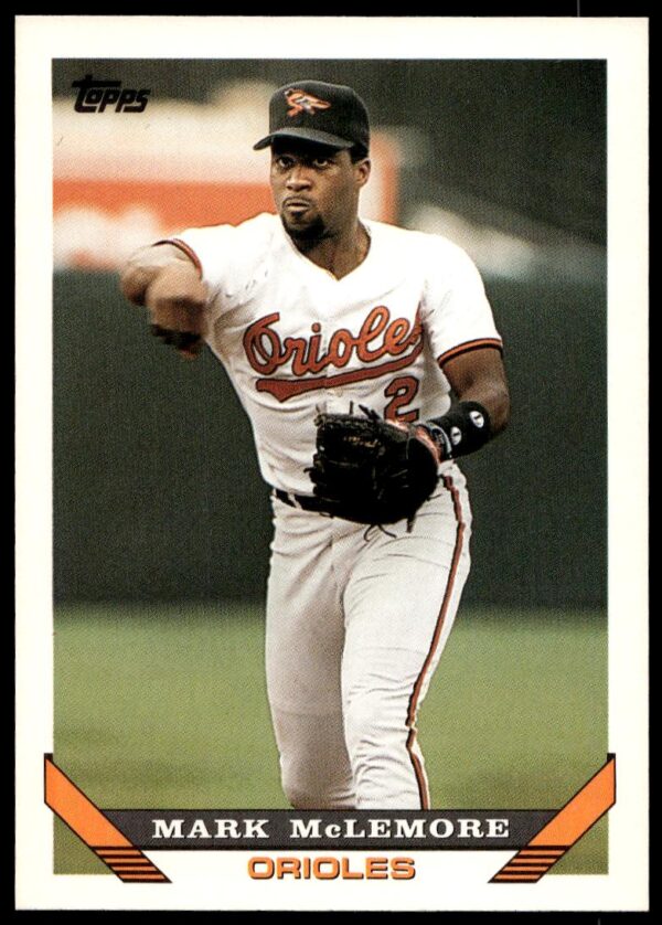 1993 Topps Series 1 Mark McLemore #55 (Front)