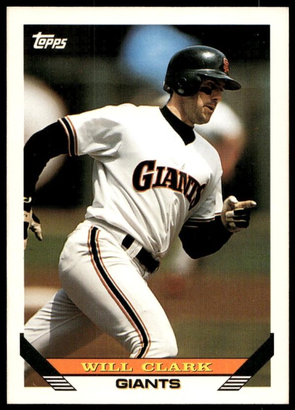 1993 Topps Series 1 Will Clark #10 (Front)