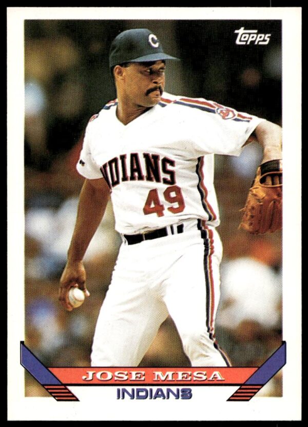 1993 Topps Series 2 Jose Mesa #696 (Front)