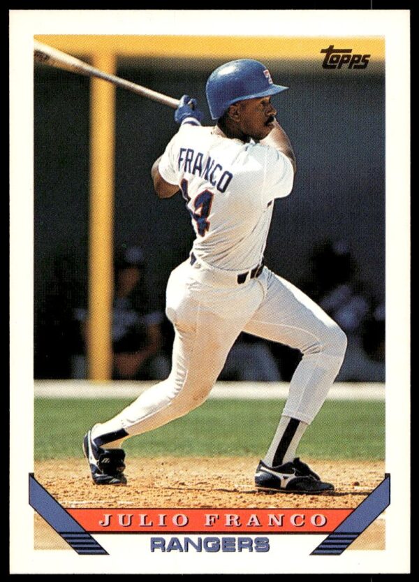 1993 Topps Series 2 Julio Franco #670 (Front)