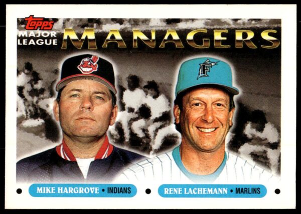1993 Topps Series 2 Mike Hargrove / Rene Lachemann #505 (Front)
