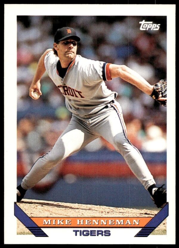 1993 Topps Series 2 Mike Henneman #756 (Front)