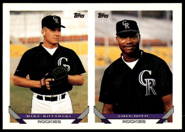 1993 Topps Series 2 Mike Kotarski / Greg Boyd #621 (Front)