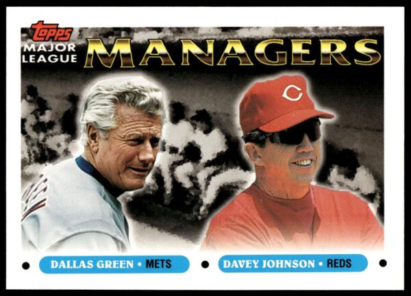 1993 Topps Traded Dallas Green / Davey Johnson #36T (Front)