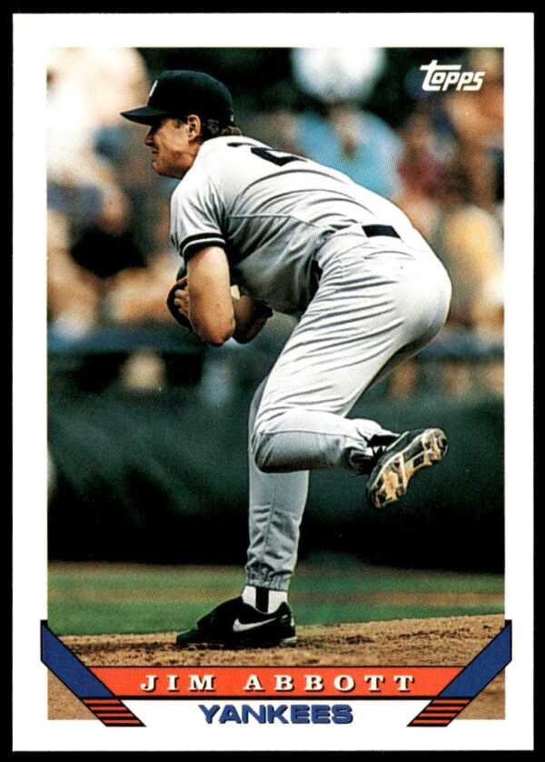 1993 Topps Traded Jim Abbott #75T (Front)