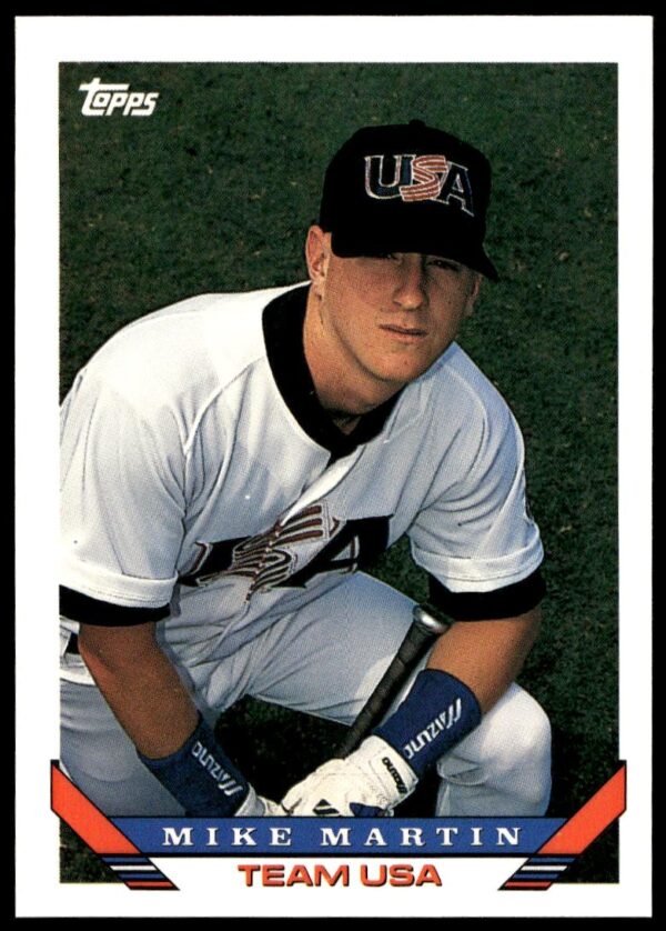 1993 Topps Traded Mike Martin #128T (Front)