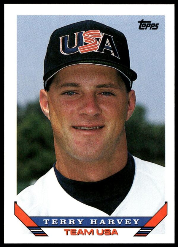 1993 Topps Traded Terry Harvey #41T (Front)
