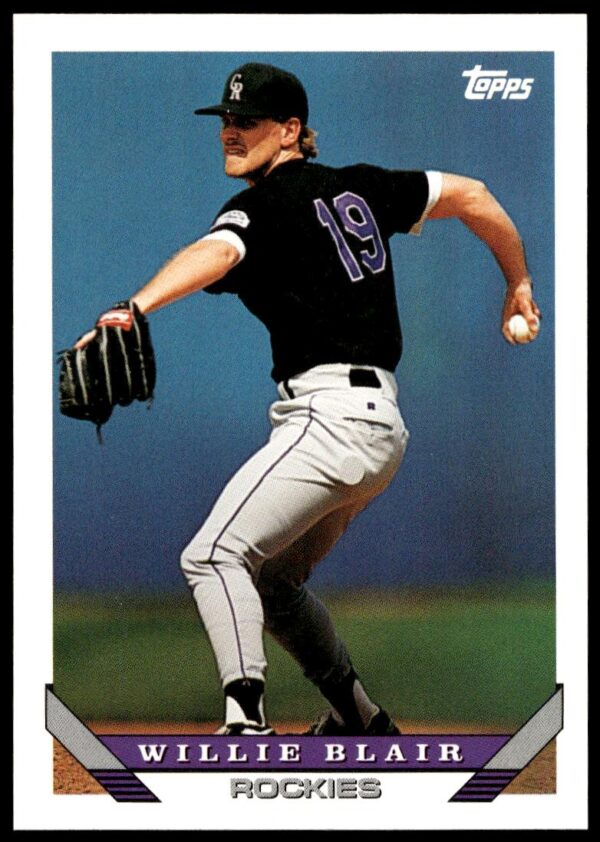 1993 Topps Traded Willie Blair #96T (Front)